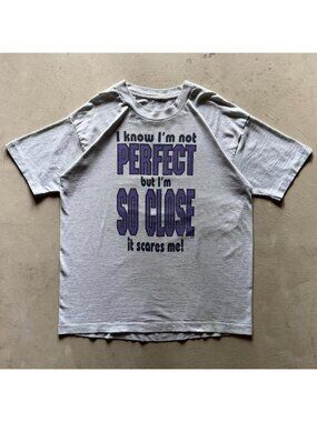 vintage 90s humour paper thin tshirt